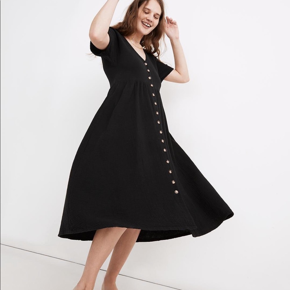 Sold out Madewell button-front midi dress